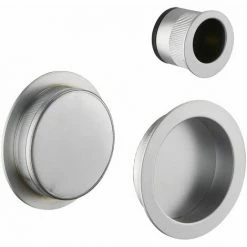 THIRARD - Paire De Poignées Cuvettes Rondes, Nickelé