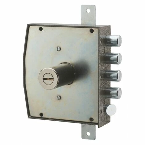 THIRARD - Serrure En Applique à Bouton Pour Porte D'entrée, 154x140mm, 3 Pts, Gauche, 5 Clés 4 THIRARD - Serrure En Applique à Bouton Pour Porte D'entrée, 154x140mm, 3 Pts, Gauche, 5 Clés – Image 2