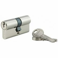 Cylindre Double Hg5 - Décor : Nickelé - Dimensions : 35 X 35 Mm - THIRARD - Décor : Nickelé