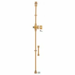 THIRARD - Verrou Double Entrée Mirage 6 Pour Porte D'entrée, Cylindre 45mm, Tringle 3 Pts En Acier, Droit, 3 Clés, Bronze