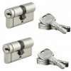 THIRARD - Lot De 2 Cylindres De Serrure Double Entrée Transit 2, S'entrouvrant, 30x30mm, Anti-perçage, Anti-casse, 4 Clés/cyl -THIRARD Soldes 30581286 1