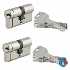 THIRARD - Lot De 2 Cylindres De Serrure Double Entrée Transit 2, S'entrouvrant, 30x30mm, Anti-perçage, Anti-casse, 4 Clés/cyl -THIRARD Soldes 30581286 4