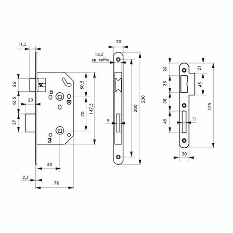 THIRARD - Serrure Encastrable Pour Porte D'intérieur Monomax Nf Têtère Acier Laitonné 4 THIRARD - Serrure Encastrable Pour Porte D'intérieur Monomax Nf Têtère Acier Laitonné – Image 2