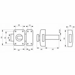THIRARD - Verrou Pour Porte D'entrée Transit 2 à Bouton Et Cylindre 65 Mm -THIRARD Soldes 31653199 2