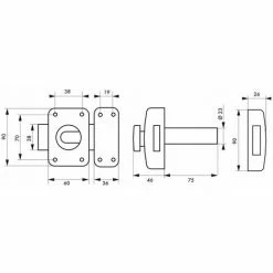 THIRARD - Verrou Pour Porte D'entrée Transit 2 à Bouton Et Cylindre 75 Mm 5 THIRARD - Verrou Pour Porte D'entrée Transit 2 à Bouton Et Cylindre 75 Mm -THIRARD Soldes 31653201 2