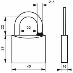 THIRARD - Cadenas à Clé ADRIATIC - 40 Mm -THIRARD Soldes 31653203 2