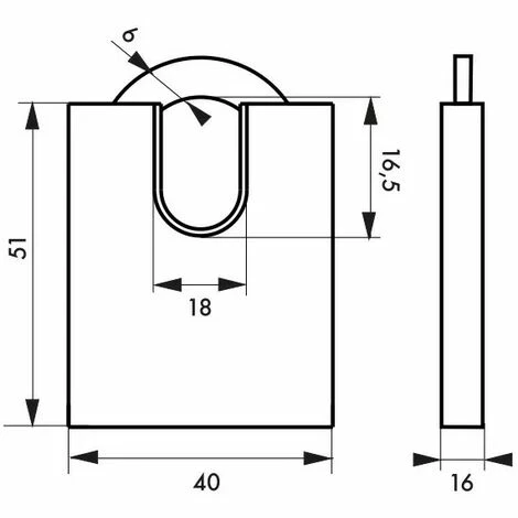 THIRARD - Cadenas à Clé MACH 3 Ap 40 Mm 4 THIRARD - Cadenas à Clé MACH 3 Ap 40 Mm – Image 2