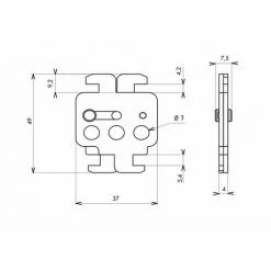 THIRARD - Double Verrouillage Disjoncteur Boîtiers Moulés 3 Trous -THIRARD Soldes 31653234 3