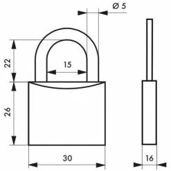 THIRARD - Cadenas à Clé CINOX 30 Mm -THIRARD Soldes 31653346 2