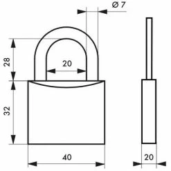 THIRARD - Cadenas à Clé CINOX 40 Mm -THIRARD Soldes 31653347 3