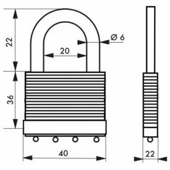 THIRARD - Cadenas à Clé GREEN Adventure 40 Mm -THIRARD Soldes 31653350 2