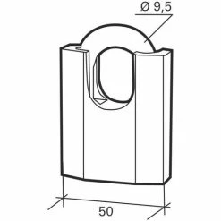 THIRARD - Cadenas à Clé OCTO-P 50mm Anse Protégée Acier 3 Clés -THIRARD Soldes 31653361 3