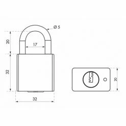 THIRARD - Cadenas à Clé RINOX 30mm Anse Inox 4 Clés -THIRARD Soldes 31653368 3