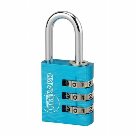 THIRARD - Cadenas à Clé TYPE 1 Aluminium Code 30 Mm Bleu 3 THIRARD - Cadenas à Clé TYPE 1 Aluminium Code 30 Mm Bleu