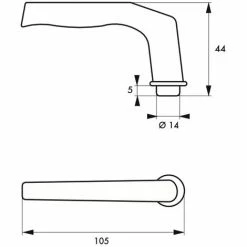 THIRARD - Paire De Béquilles Pour Porte, Carré 6 Ou 7mm, 2 Portées -THIRARD Soldes 31653509 2