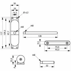 THIRARD - Ferme-porte Automatique Pour Porte Légère - Blanc -THIRARD Soldes 31653710 2