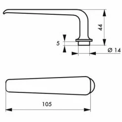 THIRARD - Bouton Bequille Carré 6 Mm 1 Portée -THIRARD Soldes 31653828 2