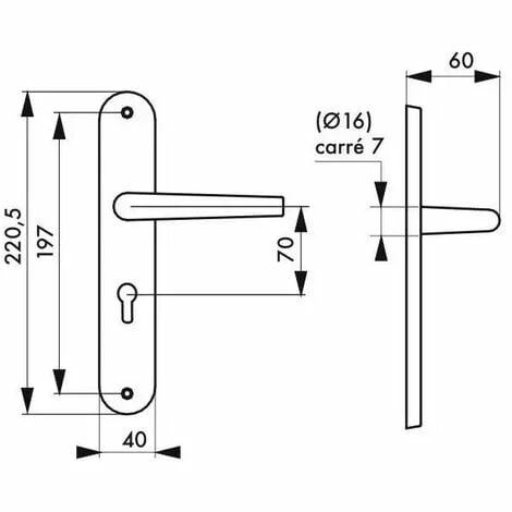 THIRARD - Garniture Extérieure Chantilly 7 X125 Mm Serrure Tribando Blanc 4 THIRARD - Garniture Extérieure Chantilly 7 X125 Mm Serrure Tribando Blanc – Image 2