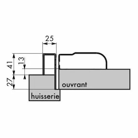 THIRARD - Gâche Réversible Pour Porte à Recouvrement Hauteur 2250 Mm Maxi, Blanc 4 THIRARD - Gâche Réversible Pour Porte à Recouvrement Hauteur 2250 Mm Maxi, Blanc – Image 2