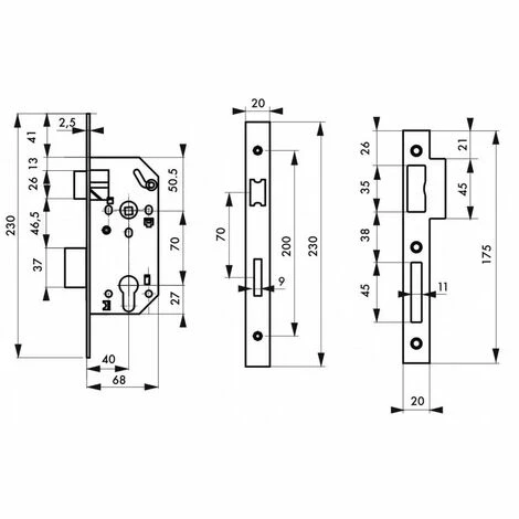 THIRARD - Serrure Encastrable Pour Porte D'entrée Monomax Nf Cylindre Bc 4 THIRARD - Serrure Encastrable Pour Porte D'entrée Monomax Nf Cylindre Bc – Image 2