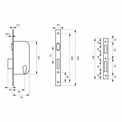 THIRARD - Serrure Encastrable Pour Porte D'intérieur à Rouleau V/bc 3 Clés -THIRARD Soldes 31654507 2