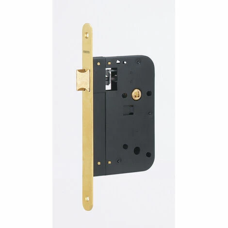 THIRARD - Serrure Encastrable Pour Porte Intérieure, Axe 70mm, Bouts Ronds, Laiton Brossé 3 THIRARD - Serrure Encastrable Pour Porte Intérieure, Axe 70mm, Bouts Ronds, Laiton Brossé