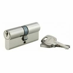 Cylindre PROFILE STD, Laiton Nickelé, 35x35 Mm, 3 Clés THIRARD
