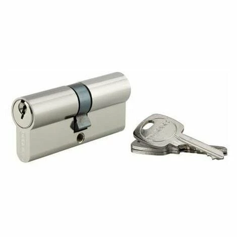 Cylindre PROFILE STD, Laiton Nickelé, 35x35 Mm, 3 Clés THIRARD 3 Cylindre PROFILE STD, Laiton Nickelé, 35x35 Mm, 3 Clés THIRARD