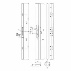 THIRARD - Boîtier Réversible Avec Gâche Standard Pour Porte Haut 2250 Mm Maxi, Blanc -THIRARD Soldes 32477388 3