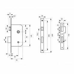Thirard Serrure Encastrée THIRARD, à Condamnation, Axe 50 Mm -THIRARD Soldes 35175237 3