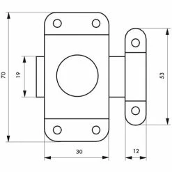 Thirard Verrou Automatique THIRARD, Acier Zingué Gris -THIRARD Soldes 35175302 3