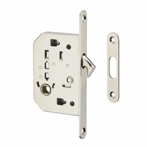 THIRARD - Serrure Encastrable à Crochet à Condamnation Pour Porte Coulissante, Sans Accessoire, Axe 50mm, Carré 8mm, Nickelé 3 THIRARD - Serrure Encastrable à Crochet à Condamnation Pour Porte Coulissante, Sans Accessoire, Axe 50mm, Carré 8mm, Nickelé