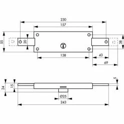 Thirard Boîtier En Applique THIRARD, Axe 69 Mm, à Clé, Ouverture à Droite Ou à Gauche 5 Thirard Boîtier En Applique THIRARD, Axe 69 Mm, à Clé, Ouverture à Droite Ou à Gauche -THIRARD Soldes 35530085 2