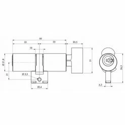 THIRARD - Cylindre à Bouton 33 X 33 5 THIRARD - Cylindre à Bouton 33 X 33 -THIRARD Soldes 35646095 2