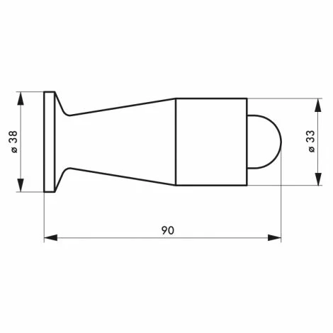 Butoir Balustre 90 Mm THIRARD Monture Plastique - 00000037 4 Butoir Balustre 90 Mm THIRARD Monture Plastique - 00000037 – Image 2