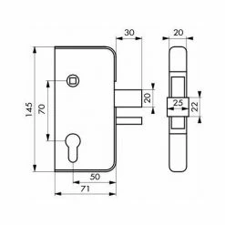 Thirard - Boîtier Cylindre Profilé 71 X 145 Mm Pour Portail PVC Gauche - 36179 5 Thirard - Boîtier Cylindre Profilé 71 X 145 Mm Pour Portail PVC Gauche - 36179 -THIRARD Soldes 36012292 2