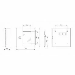 THIRARD - Boite à Clés De Secours Murale - 2 Clés - 170 X 175 X 55 Mm -THIRARD Soldes 36143559 3