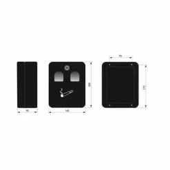 THIRARD - Cendrier Mural - 2 Clés 200 X 160 X 90 Mm -THIRARD Soldes 36143561 3