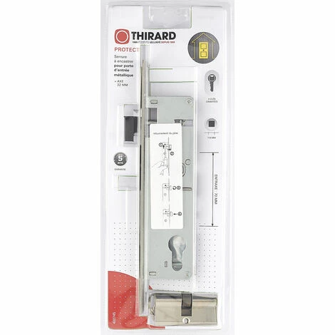 Thirard Serrure Encastrée THIRARD, à Cylindre, Axe 32 Mm 4 Thirard Serrure Encastrée THIRARD, à Cylindre, Axe 32 Mm – Image 2
