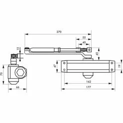 Thirard Ferme-porte à Compas THIRARD, Aluminium Peint -THIRARD Soldes 36478931 3