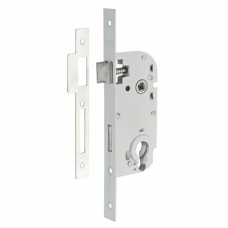 THIRARD - Boitier De Serrure Encastrable à Cylindre Pour Porte D'entrée, Axe 40mm, Bouts Carrés, Blanc 3 THIRARD - Boitier De Serrure Encastrable à Cylindre Pour Porte D'entrée, Axe 40mm, Bouts Carrés, Blanc