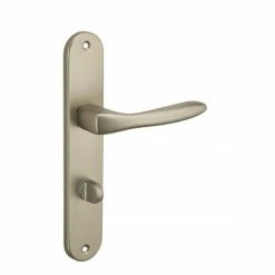 THIRARD - Ensemble De Poignées Pour Salle De Bain/toilette Hera à Condamnation, Carré 7mm, Entr'axes 195mm, Nickelé Satiné