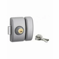 Verrou Universel THIRARD Double Cylindre Languette HG5 + 3 Clés - Argent - 00080475 - Argent