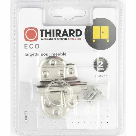 Thirard Targette à Pêne Rond THIRARD, Acier Nickelé Gris 4 Thirard Targette à Pêne Rond THIRARD, Acier Nickelé Gris – Image 2
