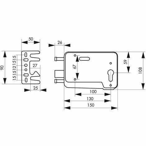 Thirard - BOIT. Cyl. Réver. Pour Porte Bois Ou PVC Gris - 900069 4 Thirard - BOIT. Cyl. Réver. Pour Porte Bois Ou PVC Gris - 900069 – Image 2