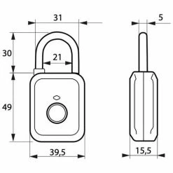 THIRARD - Cadenas électronique DIGITAL COLOR Jaune -THIRARD Soldes 39968902 3