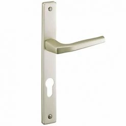 Ensemble De Poignées De Porte Picardie - Trou De Cylindre - 70mm - Anodisé Champagne THIRARD