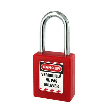 Cadenas De Consignation Rouge THIRARD Anse Inox Ø4.76 Largeur 40 Mm Avec 1 Clé Varié - 005338RD 3 Cadenas De Consignation Rouge THIRARD Anse Inox Ø4.76 Largeur 40 Mm Avec 1 Clé Varié - 005338RD