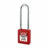 Cadenas De Consignation Rouge THIRARD Anse Inox Ø6 Largeur 40 Mm Avec 1 Clé Varié - 005576RD -THIRARD Soldes 4122956 1