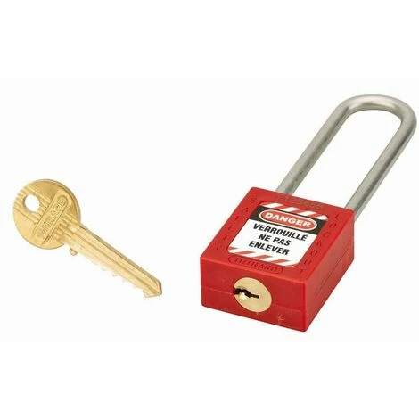 Cadenas De Consignation Rouge THIRARD Anse Inox Ø6 Largeur 40 Mm Avec 1 Clé Varié - 005576RD 4 Cadenas De Consignation Rouge THIRARD Anse Inox Ø6 Largeur 40 Mm Avec 1 Clé Varié - 005576RD – Image 2